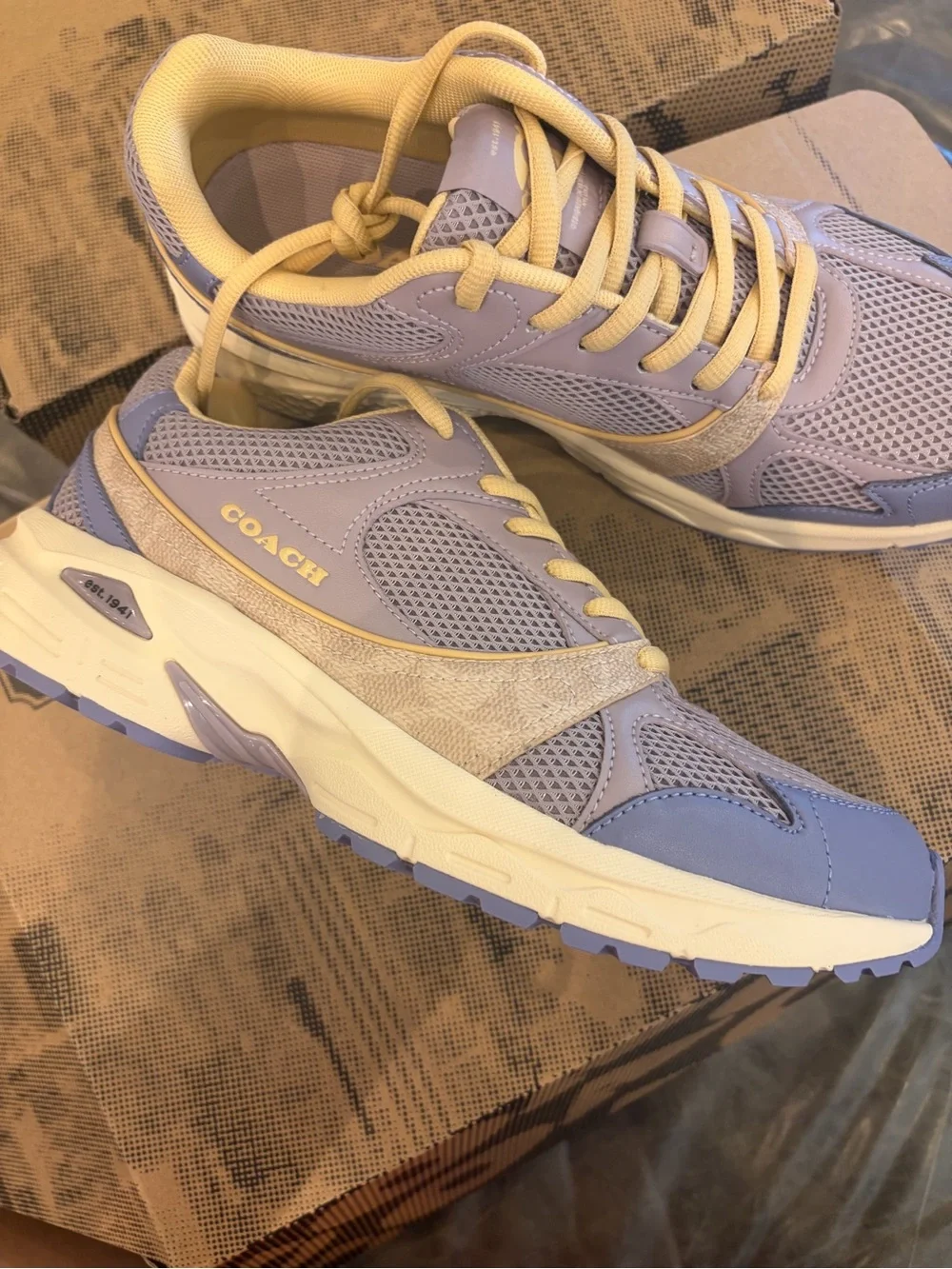 NEW Coach woman Sport Sneaker Wisteria/Blue Lavender CEE71 US Size 9.5